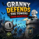 Play Granny Defends the Towers from Monsters
